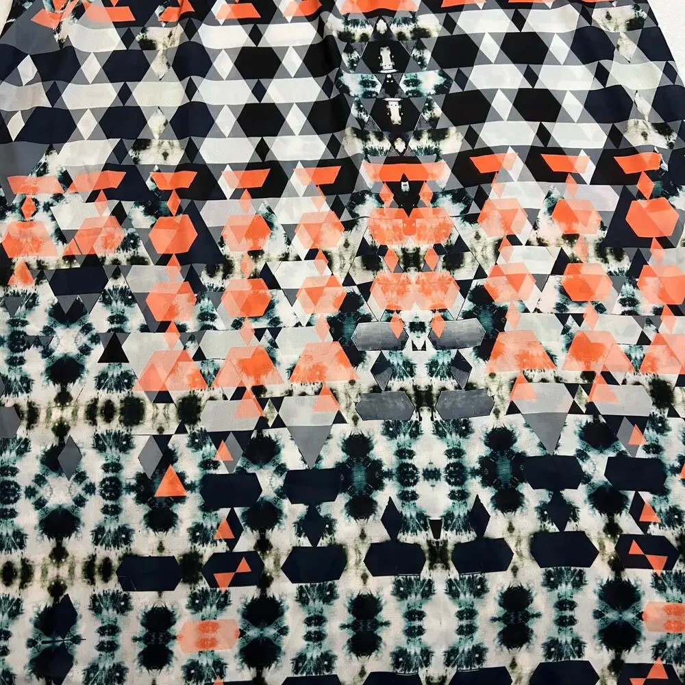 Romeo & Juliet Couture V-Neck Geometric Print Maxi Dress Size S Festival Casual - Picture 8 of 9